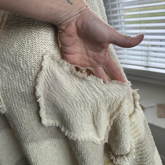 EUC Free People Road Trip Stripe Knit Henley - Picture 4 of 5